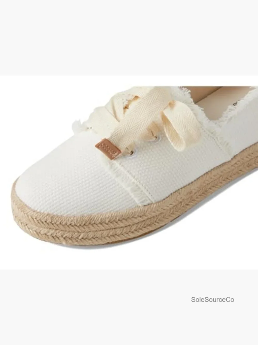 Women's Lace-Up Espadrille Sneakers - Cotton Upper, Round Toe, Platform